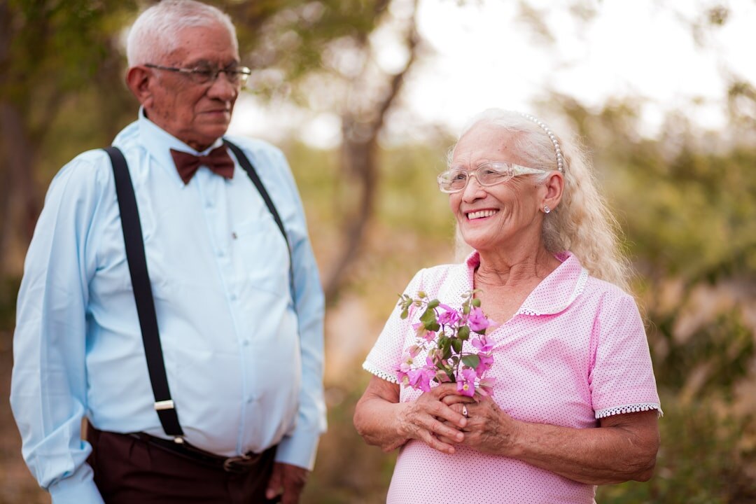 senior gardening flowers
