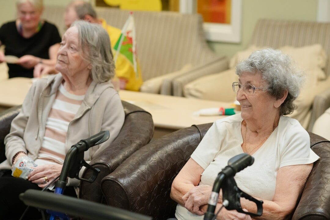 seniors doing gentle exercise