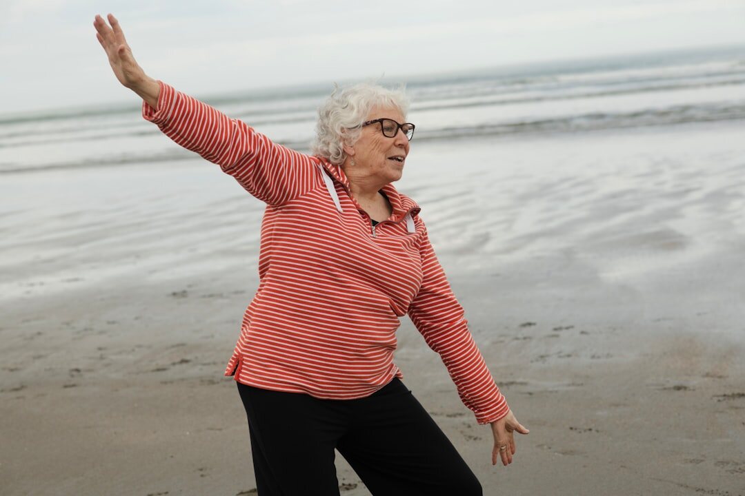 seniors doing gentle yoga